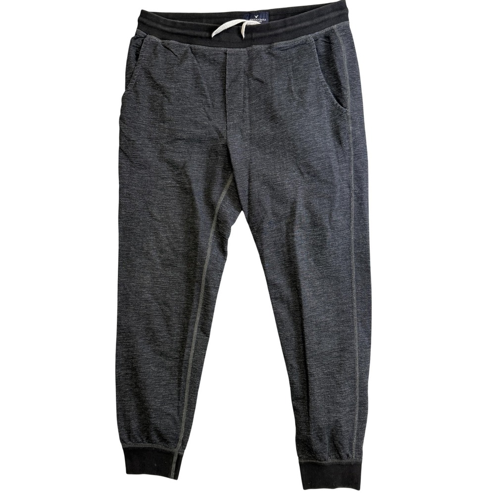 American Eagle Outfitters Pants Mens Large Gray French Terry Joggers Cuffed